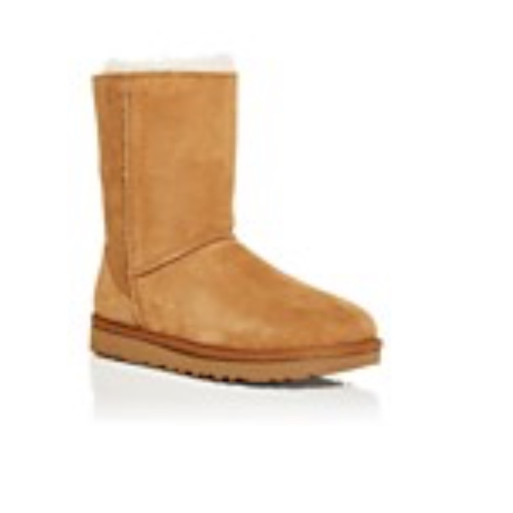 UGG Classic Short Zip Booties Chestnut Size 8 – Genuine Sheepskin